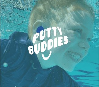 Zachte siliconen oordopjes voor kinderen met buisjes ter bescherming tegen water in het oor