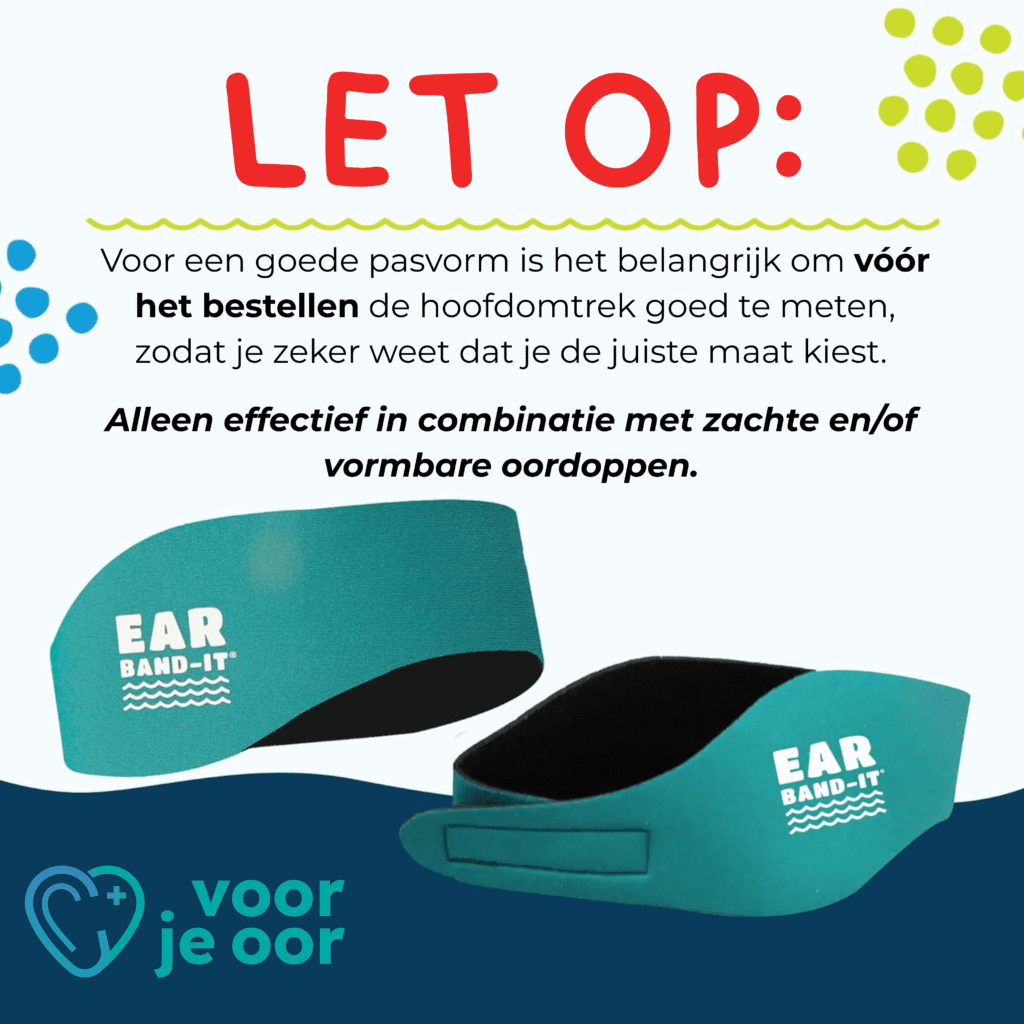 Voor een goede pasvorm is het belangrijk om vóór het bestellen de hoofdomtrek goed te meten, zodat je zeker weet dat je de juiste maat kiest.