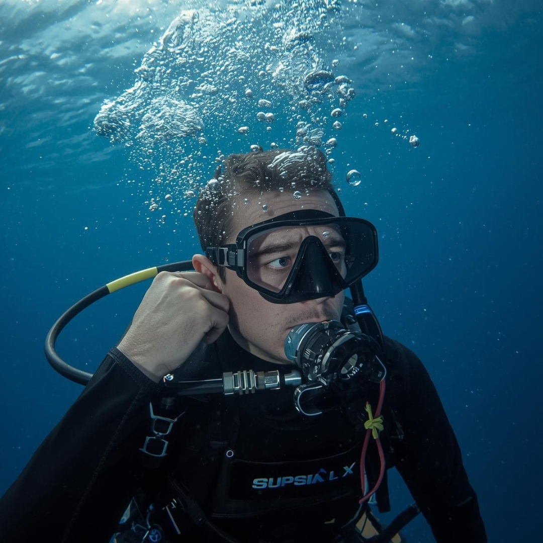 Duiker met oorpijn die grijpt naar zijn oor